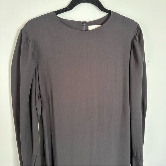 ALOHAS Exclesa - Black Midi Dress Large Long Sleeve - Picture 5 of 13